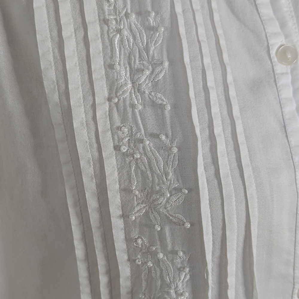 White Sleeveless Bloomers Pajamas Pantaloons - Picture 6 of 8